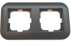 
			Frame Ovivo, 2-socket, LOFT, black