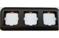 
			Frame Ovivo, 3-socket, LOFT, black