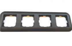 
			Frame Ovivo, 4-socket, LOFT, black