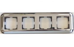 
			Frame Ovivo, 4-socket, LOFT, chrome