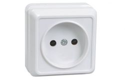 
			Socket IEK, OKTAVA, white, surface, (30)