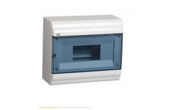 
			Distribution box IEK, 9-socket, PRIME,  IP41, white, surface, 236x190x100mm, plastic, with transp. door