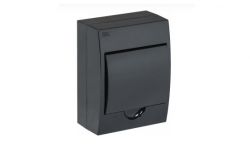 
			Distribution box IEK, KREPTA 6-socket, IP41, black, surface, 200x148x95mm, plastic, with transp. door