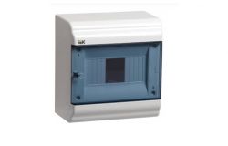 
			Distribution box IEK, 6-socket, IP41, PRIME,  white, surface, 190x182x100mm, plastic, with transp. door