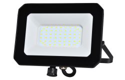 
			Prožektor LED, NEU EL, 20W, 2000lm, 4000K, IP65, must, (töötab PIR-anduriga või ilma)