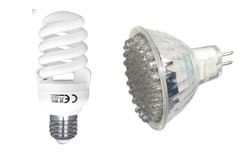 LED lamps and power saver bulbs 