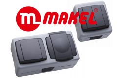 MAKEL  (VIKO) IP-55 герметичная серия белая 