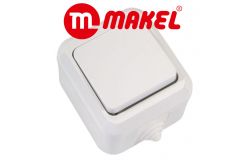 MAKEL (IP44) герметичная серия белая 