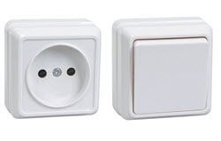 Sockets and switches EK OKTAVA white 